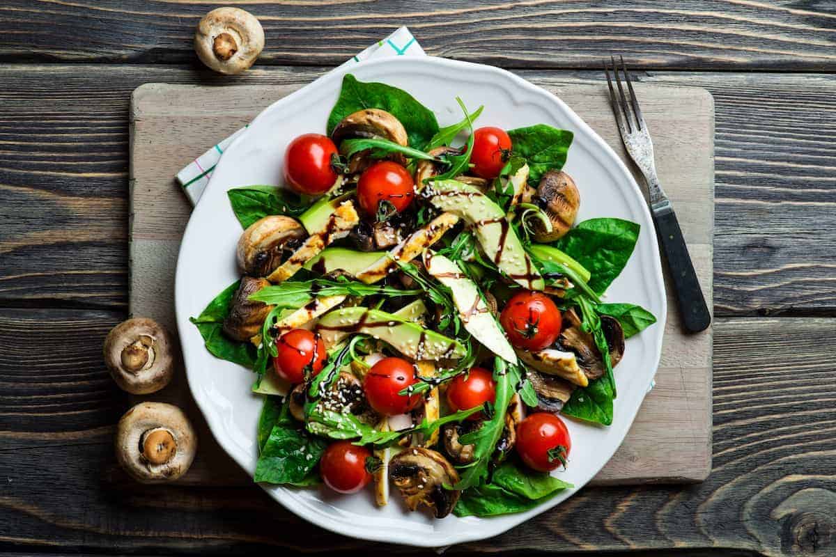 Salat mit Spinat