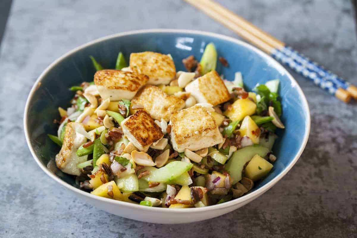 Salat mit Reis