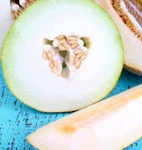 Aufgeschnittene Honigmelone
