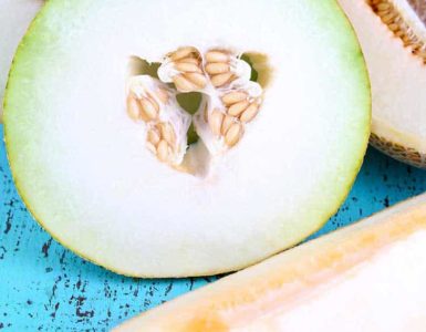 Aufgeschnittene Honigmelone