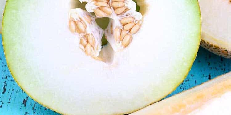 Aufgeschnittene Honigmelone