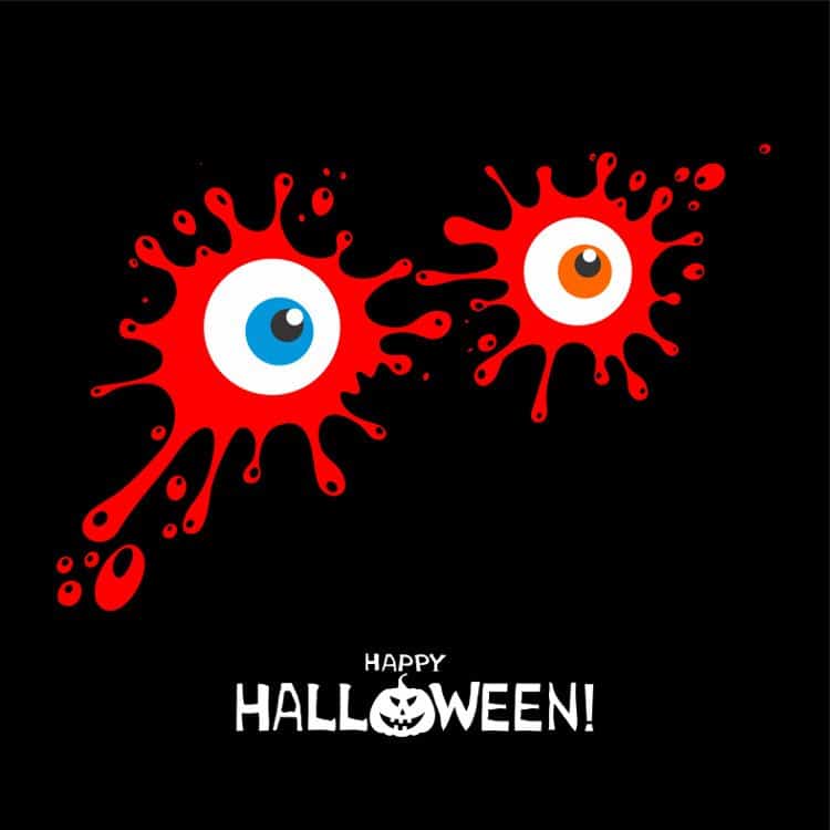 Blutige Augen