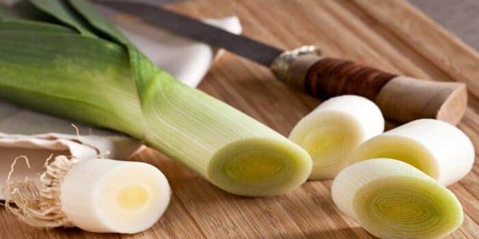 lauch2 Angeschnittene Lauch-Stange