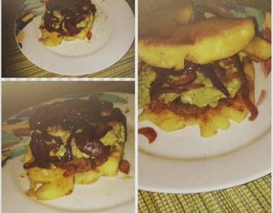 Burger aus Ananasscheiben
