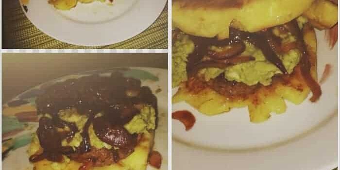 burger-mal-anders Burger aus Ananasscheiben