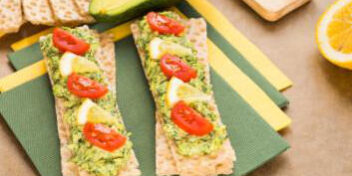 Avocado Ei Knäckebrot