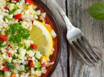 Bulgur-Salat im Glas