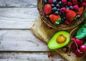 Clean Eating Lebensmittel auf dem Tisch