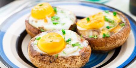 Gefüllte Champignons