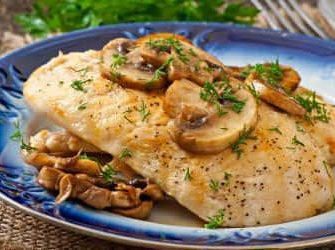 Hähnchenbrust mit Champignons