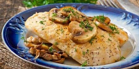 Hähnchenbrust mit Champignons