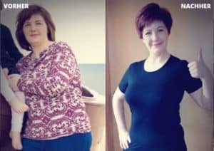 Vorher Nachher Bild von GYMONDO Mitglied Jana