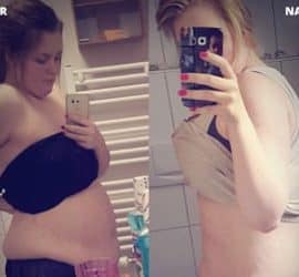 Vorher Nachher Bild von GYMONDO Mitglied Jennifer