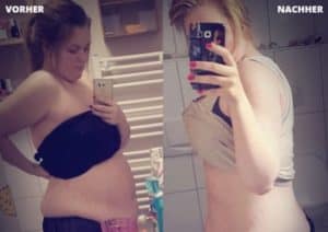 Vorher Nachher Bild von GYMONDO Mitglied Jennifer