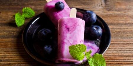 Kirsche Beeren Joghurt Eis
