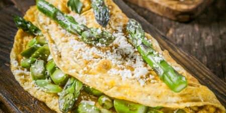 Käse Spargel Omelette