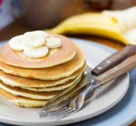 Mehlfreie Bananen Pancakes