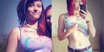 Melina_vorher_nachher Vorher Nachher Bild von GYMONDO Mitglied Melina