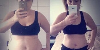 Vorher Nachher Bild von GYMONDO Mitglied Nancy