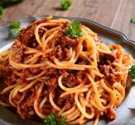 gesunde Spaghetti Bolognese