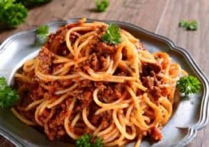 gesunde Spaghetti Bolognese
