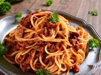 gesunde Spaghetti Bolognese