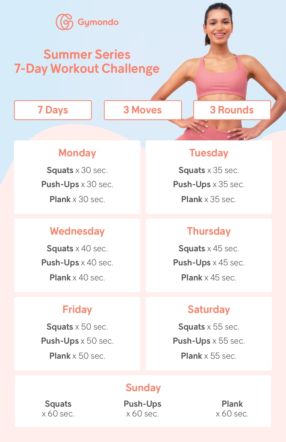 7Day Summer Fitness Challenge to Get in Shape From Home Gymondo