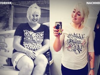 Schlank in 10 Wochen VOrher Nachher Bild von GYMONDO Mitglied Vanessa