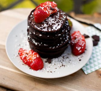Vegane Schoko Pancakes