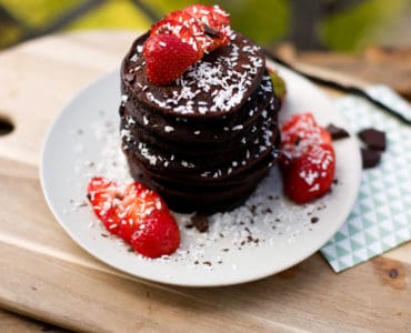 Vegane Schoko Pancakes