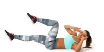 Fitness Übungen für die Bauchmuskeln.