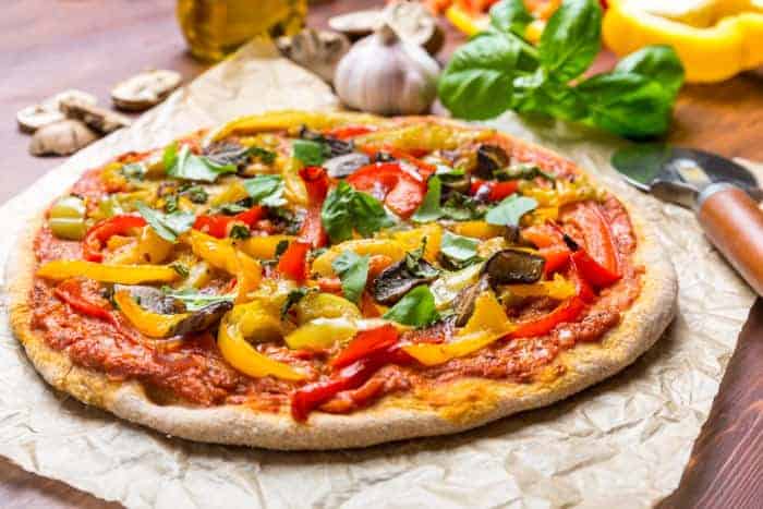 gemüse pizza