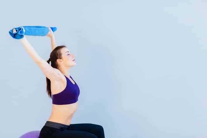 handtuch als fitnessband