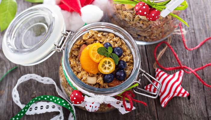 Ingwer-Kokos-Granola im Weckglas