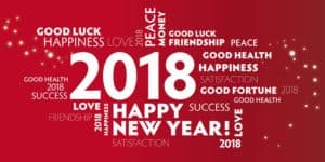 Übersichts Grafik mit guten Vorsätzen für 2018