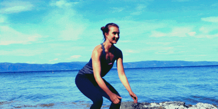 Ausführung der Übung Jump Squat